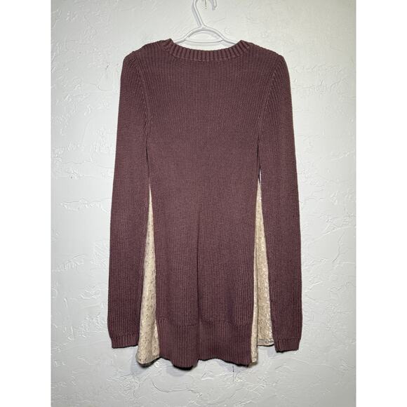 LOGO by lori goldstein lace knit tunic sweater womens XL lagenlook cozy coastal - Picture 6 of 9